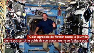 Thomas Pesquet en apesanteur dans la Station spatiale internationale ISS [upl. by Morez]