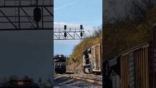 2 Norfolk Southern Trains Meeting at North Wye at Faulkner norfolksouthern railroad train [upl. by Miche]