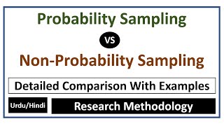 Probability Sampling vs NonProbability Sampling A Brief Comparison [upl. by Kati]