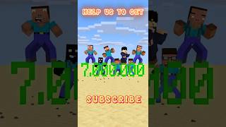 HELP Herobrine To Get 7000000 Subscribers friendship shorts trending anime [upl. by Aknahs873]