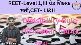 REET Level 03 II Number Theory 2 II संख्या सिदान्त 2 II By Jitendra Sir [upl. by Elleinwad]