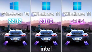 Windows 11 24H2 vs Windows 11 23H2 vs Windows 10 22H2  on Intel CPU [upl. by Fullerton]