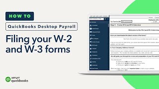 How to file your W2 and W3 forms in QuickBooks Desktop Payroll Enhanced [upl. by Perusse]