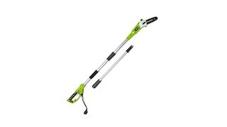 GreenWorks 65Amp Corded 8quot Pole Saw with Carry Bag [upl. by Nichols894]