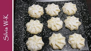 Schneeflöckchen  Weihnachtplätzchen  toller Geschmack  einfach und schnell gemacht [upl. by Yevad]