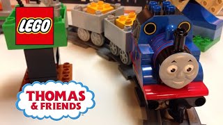 THOMAS AND FRIENDS  LEGO Duplo Train Thomas 5544 Starter Set Toy review [upl. by Ahsasal806]