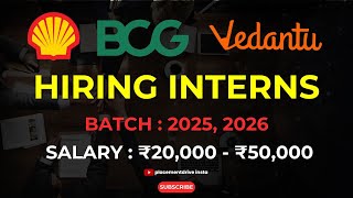 Internships at Shell Vedantu and BCG  Ultimate Application Guide 2025 [upl. by Ahsien697]