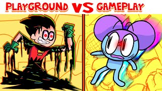 FNF Character Test  Gameplay VS Playground  Robin Kissy Pibby Huggy [upl. by Ecirb]