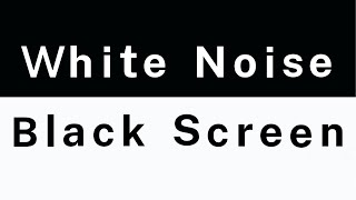 24 Hours White Noise with Black Screen  Sleep Focus Study  No Ads Relaxing Sleep Aid [upl. by Ddart]