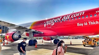 VIETJET AIR REVIEW  Airbus A321  VJ729 Da Nang to Da Lat [upl. by Dnama]