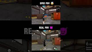 REAL VS SPECTATE VIEW 🌪️🤯 foryou foryoubage freefire freefirehighlights chiragff [upl. by Verdha316]