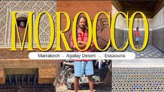 Morocco Travel Vlog I Marrakech Agafay Desert Essaouira [upl. by Illoh794]