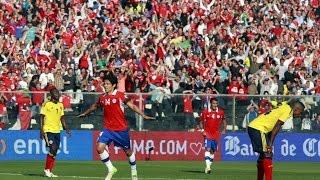 Chile 1  3 Colombia  Clasificatorias Brasil 2014 [upl. by Alletsirhc]