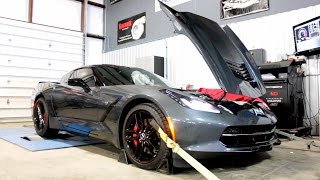 Supercharged C7 dyno  TES Performance [upl. by Atiseret]