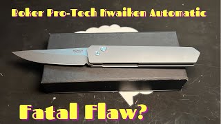 I should have believed the reviews Boker Plus Pro  Tech Kwaiken Automatic Knife Review [upl. by Georgie]