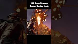 HELLDIVERS 2  POV Flame Throwers Destroy Shrieker Nests [upl. by Hastings]