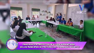 PNUD realiza proyectos de ayuda humanitaria en los municipios de Potrerillos y Villanueva Cortés [upl. by Ramirolg]