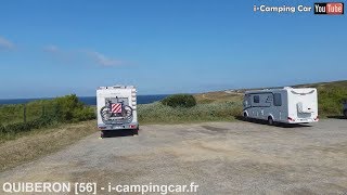 QUIBERON 56  Aire Camping Cars dans le Morbihan [upl. by Haik]