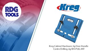 Kreg Cabinet Hardware Jig Door Handle Centre Drilling Jig KHI PULL INT RDG TOOLS [upl. by Leirej877]