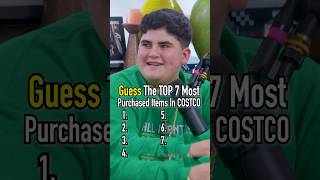 BIG JUSTICE Guesses The TOP 7 Most Purchased Costco Items shorts costco bigjustice therizzler [upl. by Cedar]