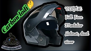 UNBOXING FULL FACE HELMETVIRTUE MODULAR DUAL VISOR [upl. by Aihseket669]