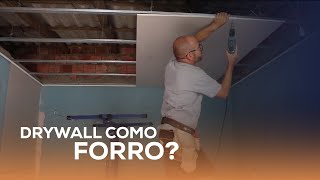 Forro de drywall  Passo a passo completo para uma instalação segura e impecável [upl. by Erminna644]