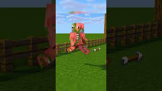 Pigman Dodges Arrows EPIC monsterschool minecraftanimation shorts minecraft [upl. by Ainotahs]