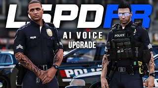 This is Epic AI Voice Updated  LSPDFR Police MOD 4K HD 2023 [upl. by Aicitel]