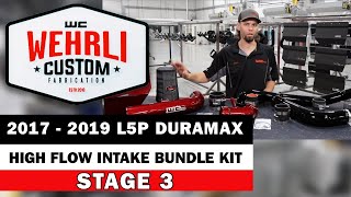 WCFab 2017  2019 L5P Duramax Stage 3 High Flow Intake Bundle Kit [upl. by Uranie]