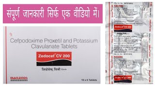 Zedocef CV 200 Tablet ke fayde  Cefpodoxime Proxetil and Potassium Clavulanate Tablets [upl. by Gabbi]