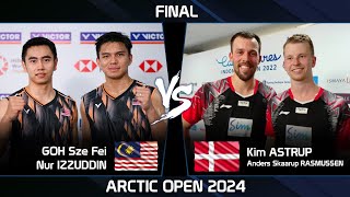 FINAL  GOH Sze Fei Nur IZZUDDIN vs Kim ASTRUP Anders Skaarup RASMUSSEN Arctic Open 2024 Badminton [upl. by Inihor739]