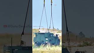 CH53 lifting heavy military vehicle usmarine usairforce [upl. by Nomae]