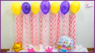 Decoración Fondo de Pared con Globos  Balloon Wall Background Decoration [upl. by Nazarius276]