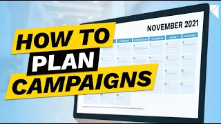 How To Plan Out Your Email Marketing Campaign Calendar [upl. by Ibib64]