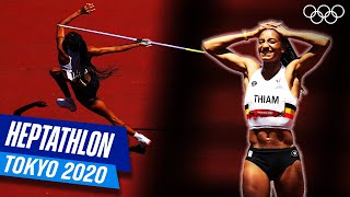 The THRILLING Highlights of the Womens Heptathlon in Tokyo [upl. by Alaster]