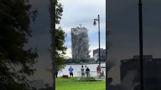 They watched a Capital One Tower demolition 😲 [upl. by Snashall]