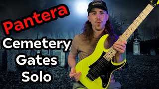 Cemetery Gates Guitar Solo  Pantera [upl. by Fredra]