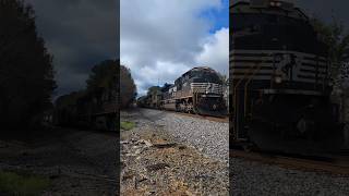 Norfolk Southern manifest train E50 approaches Raleigh NC at Powell Drive 11152024 [upl. by Asiralc]