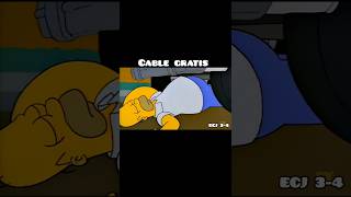 Homero quiere cable grátis 🤣 thesimpsons homersimpson humor shorts shortsfeed shortsviral [upl. by Ahsikam]