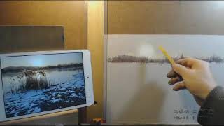 Easy Soft Pastel Lesson for Beginner Landscape using Nupastel [upl. by Horwath]