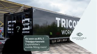 RTL Transportwereld Tricorps Nieuwe Expandable Showroom [upl. by Ahsrats]