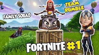 FORTNITE 1 BLOX4FUN Family SQUAD Team Rumble Victory royale Funny Moments [upl. by Aitnohs]