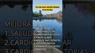 Para que hacer Ejercicio los Adultos Mayores de 60 años short mayores [upl. by Hairaza]