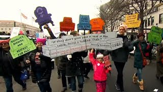 Thousands unite across Canada for Womens March [upl. by Acsehcnarf]