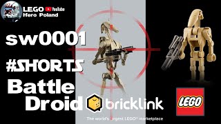 Shorts BrickLink sw0001 Battle Droid Minifigures LEGO Star Wars l LHP [upl. by Ecinnej]