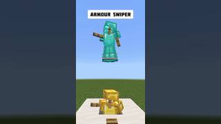 ARMOR STAND Swapper in Minecraft shorts armor minecraft [upl. by Hbahsur]