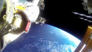 ISS Expedition 42 US EVA 30 GoPro footage [upl. by Jobye]