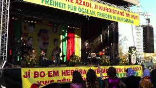 Newroz 2011 Düsseldorf  Aynur Dogan  Dar Hejiroke [upl. by Nnairak320]