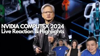 Reacts to NVIDIA Keynote at COMPUTEX 2024 [upl. by Thor]