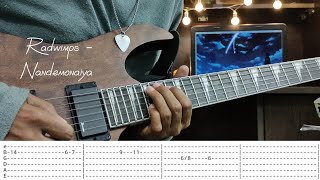 Radwimps  Nandemonaiya  Guitar Tabs  Guitar Cover [upl. by Flavian]